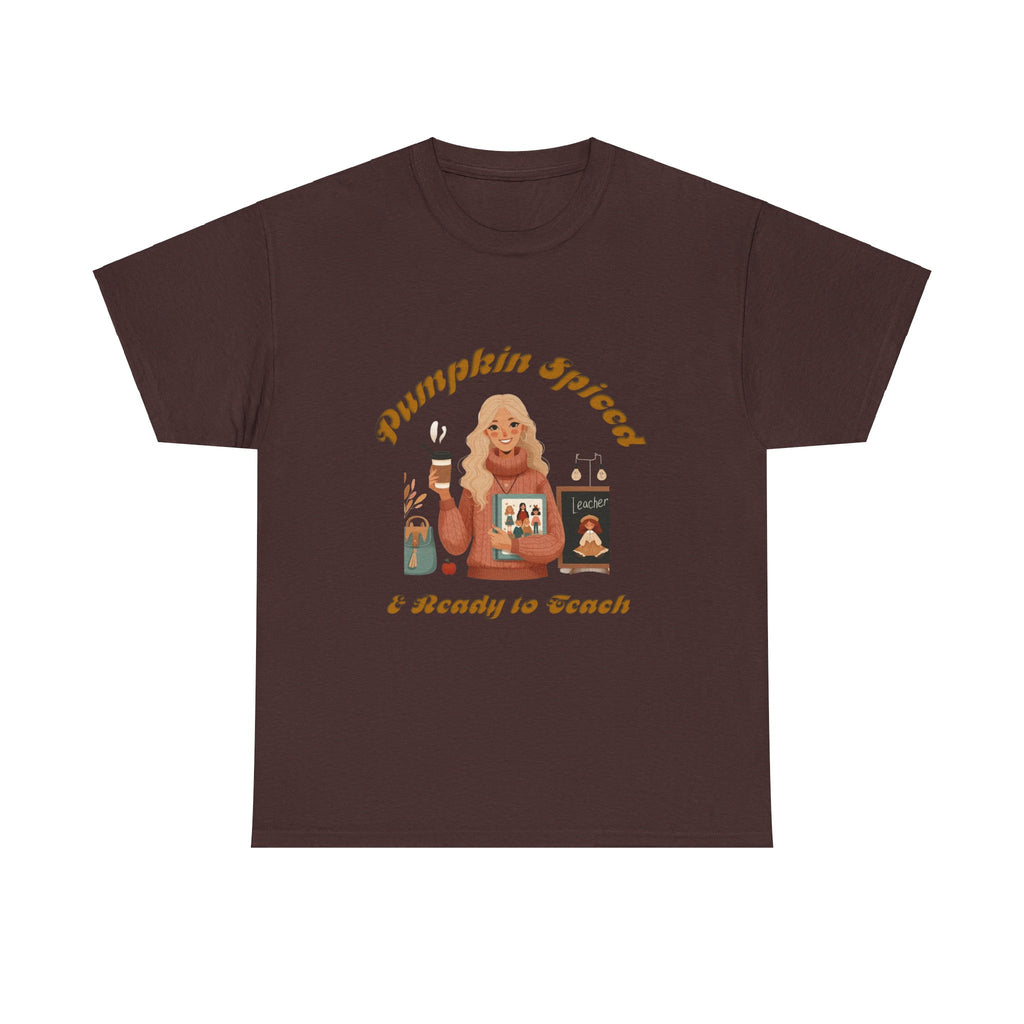 Pumpkin Spiced 6 Unisex Heavy Cotton Tee