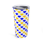 20oz Tumbler Heart Pattern