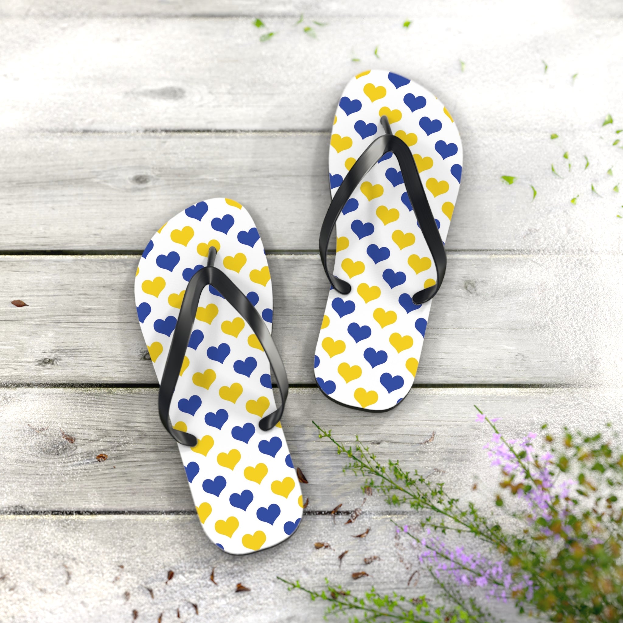 Flip Flops Spring Hearts