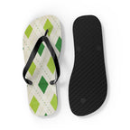 Flip Flops Green Diamonds