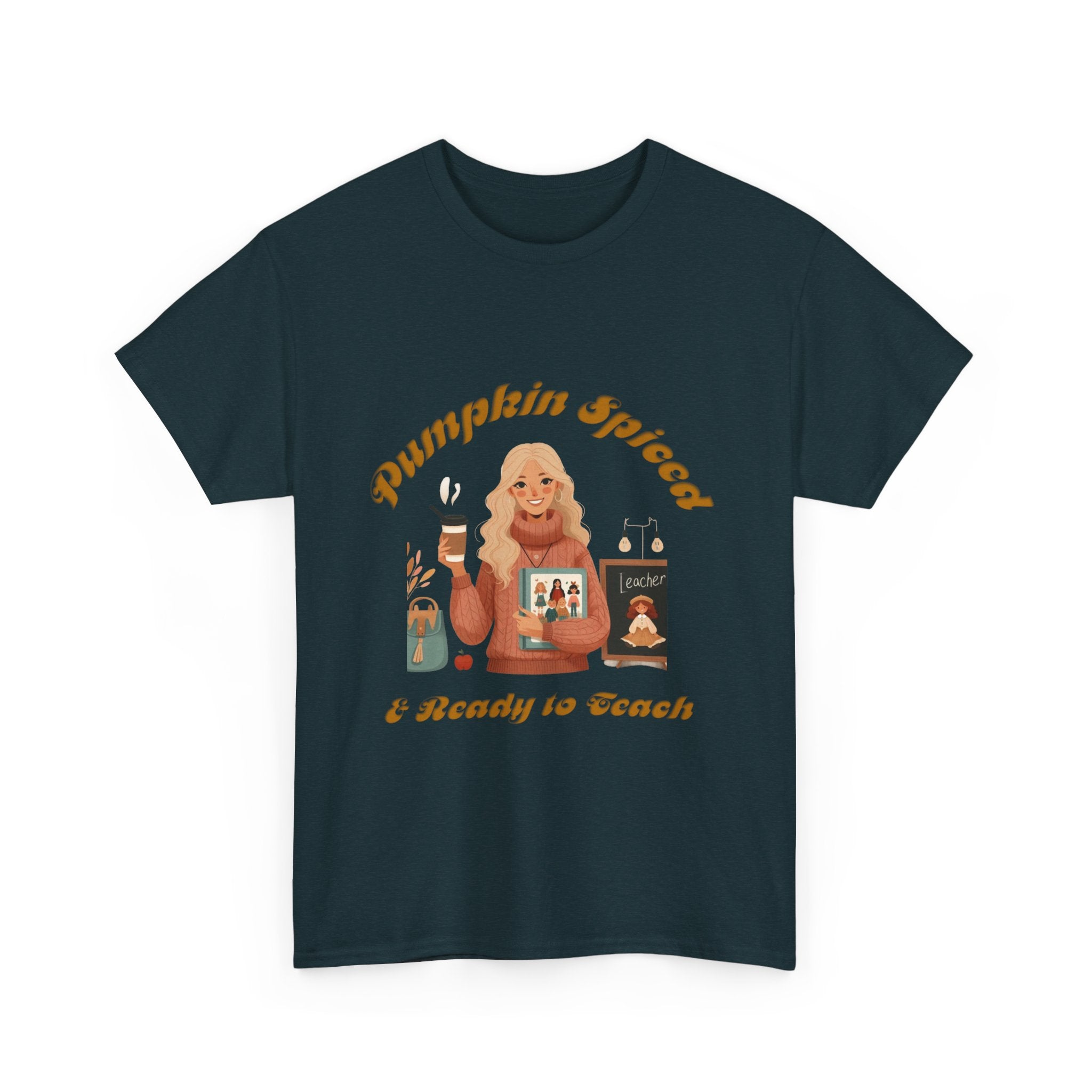 Pumpkin Spiced 6 Unisex Heavy Cotton Tee