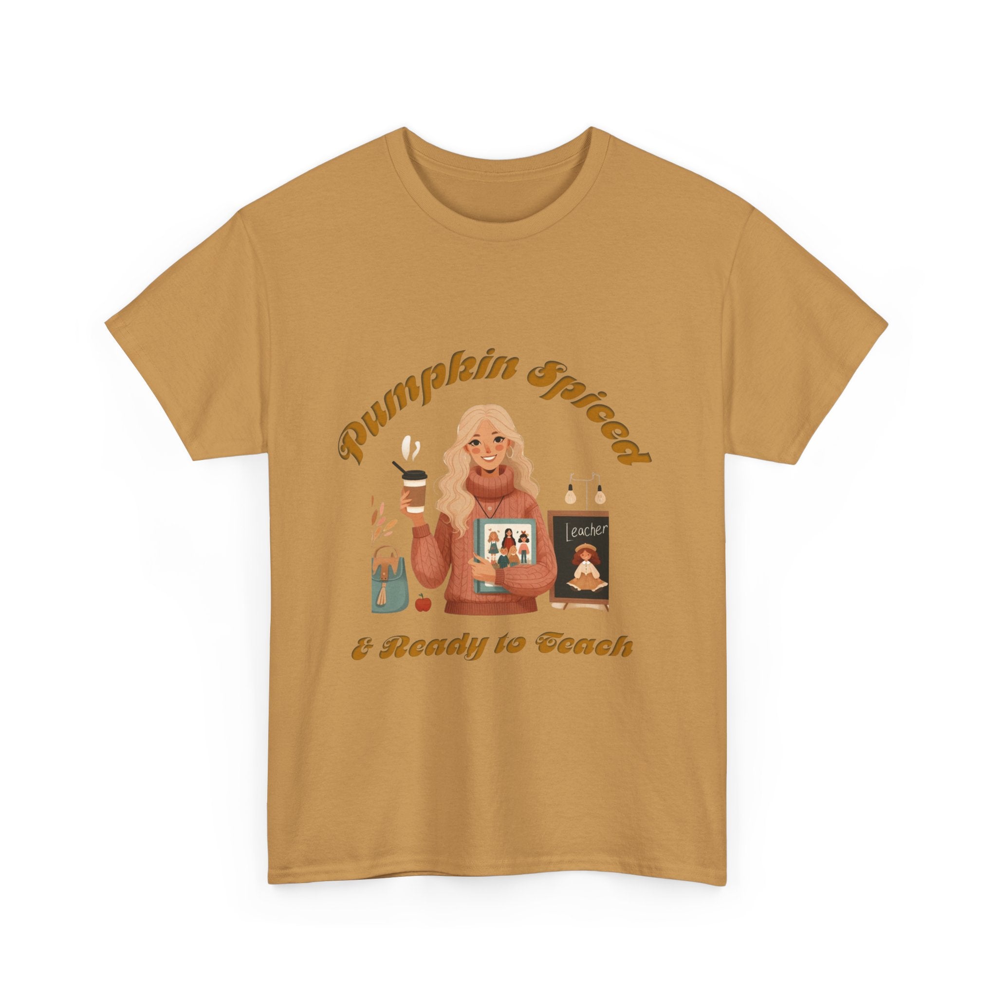 Pumpkin Spiced 6 Unisex Heavy Cotton Tee