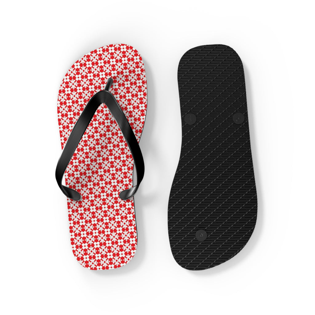 Flip Flops Flowery Red