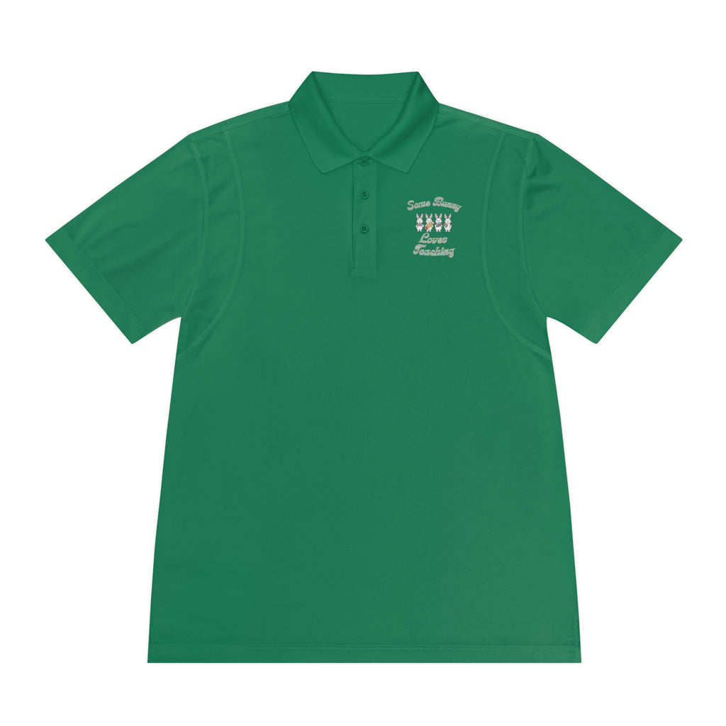 Some Bunny Loves Teaching Unisex Sport Polo Shirt