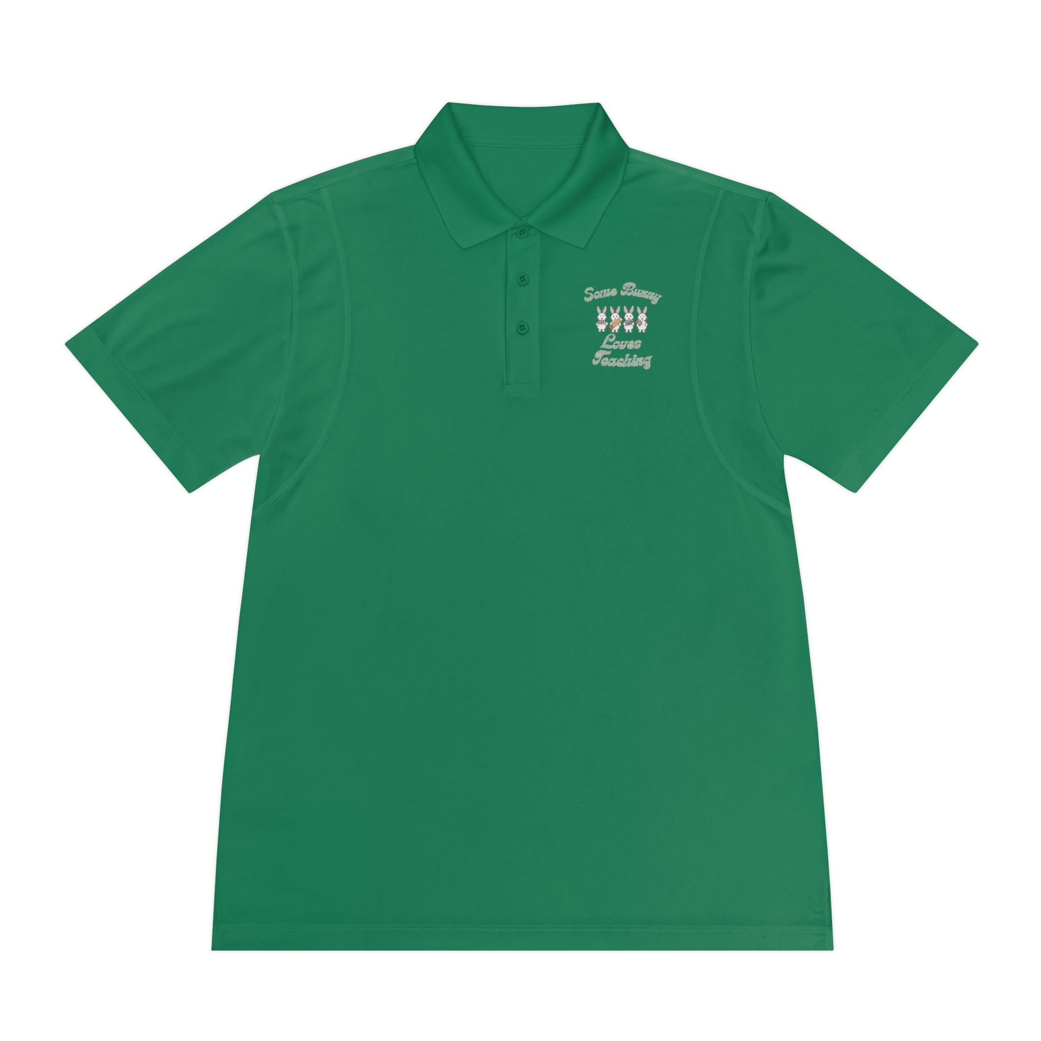 Some Bunny Loves Teaching Unisex Sport Polo Shirt