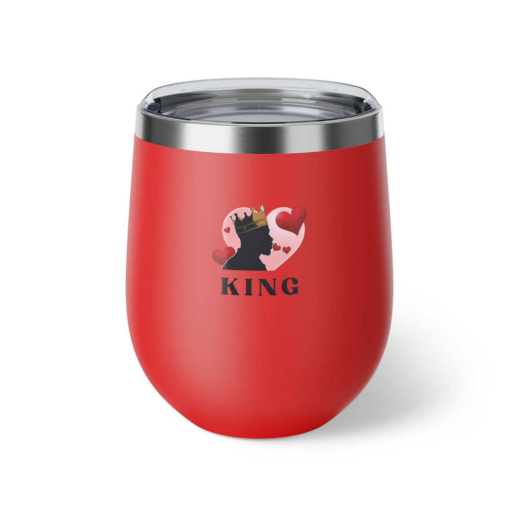 King of Hearts Valentine's Wine Tumbler