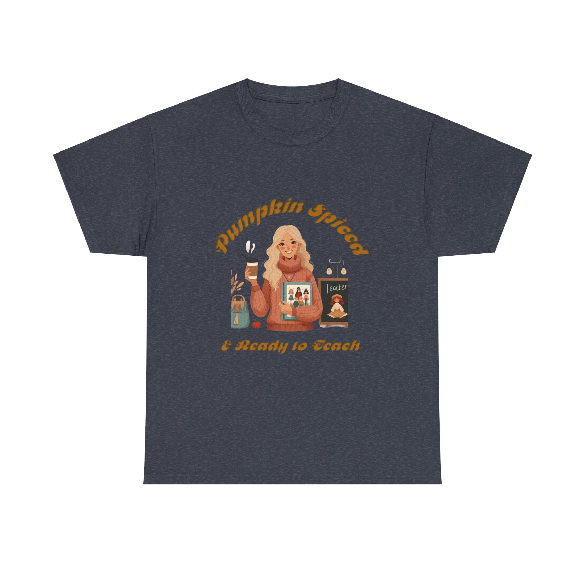 Pumpkin Spiced 6 Unisex Heavy Cotton Tee