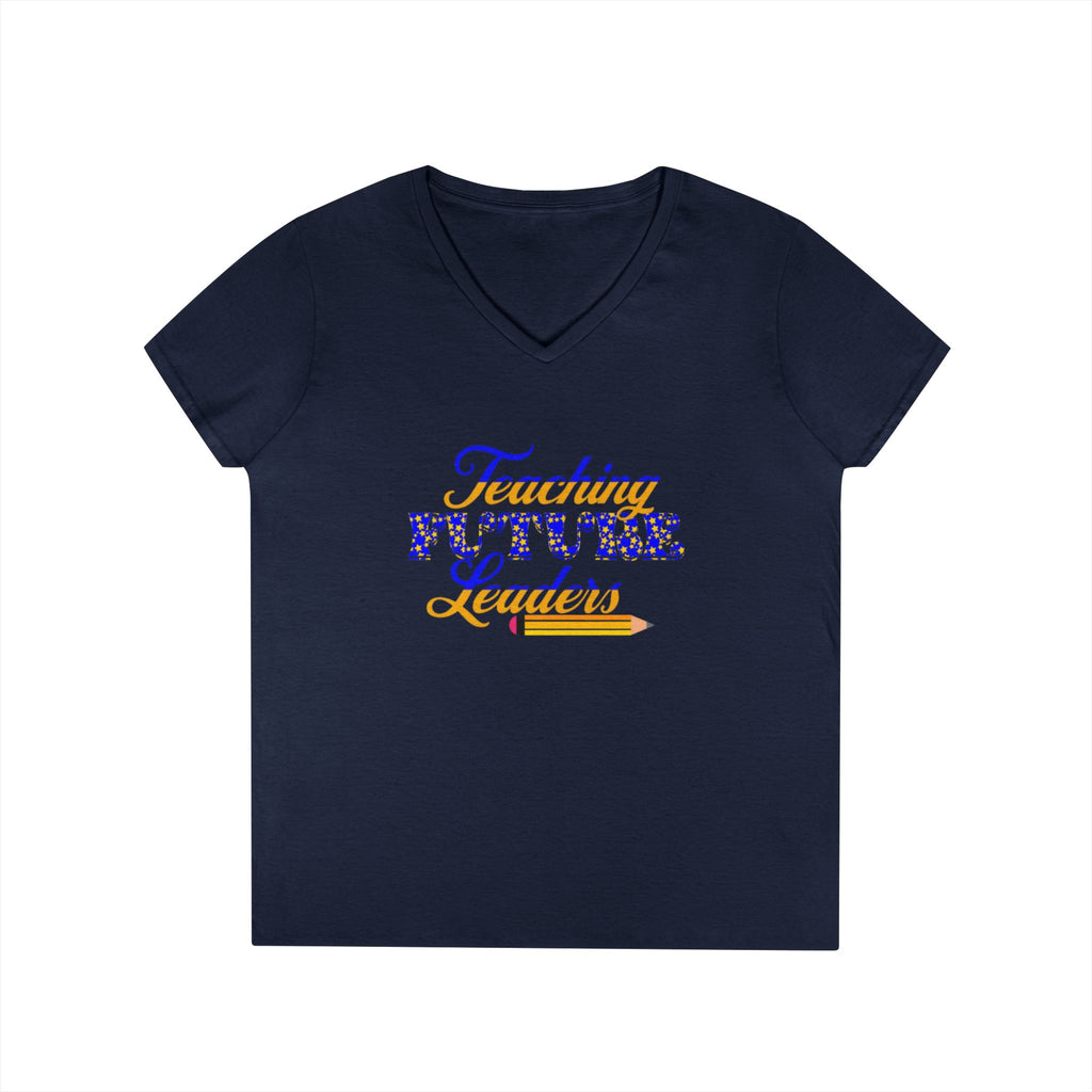 Teaching Future Leaders Ladies' V-Neck T-Shirt