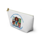 Shaping the Leaders of Tomorrow White Accessory Pouch w T-bottom