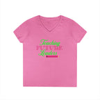 Teaching Future Leaders Ladies' V-Neck T-Shirt