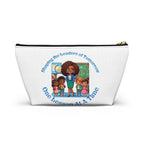 Shaping the Leaders of Tomorrow White Accessory Pouch w T-bottom
