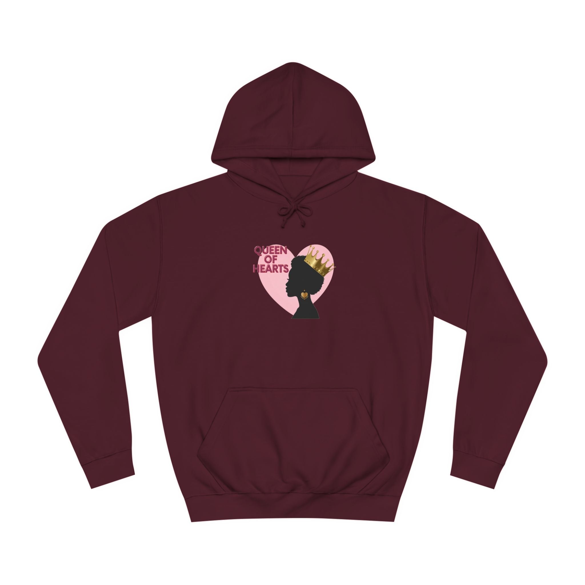 Queen of Hearts Unisex College Hoodie
