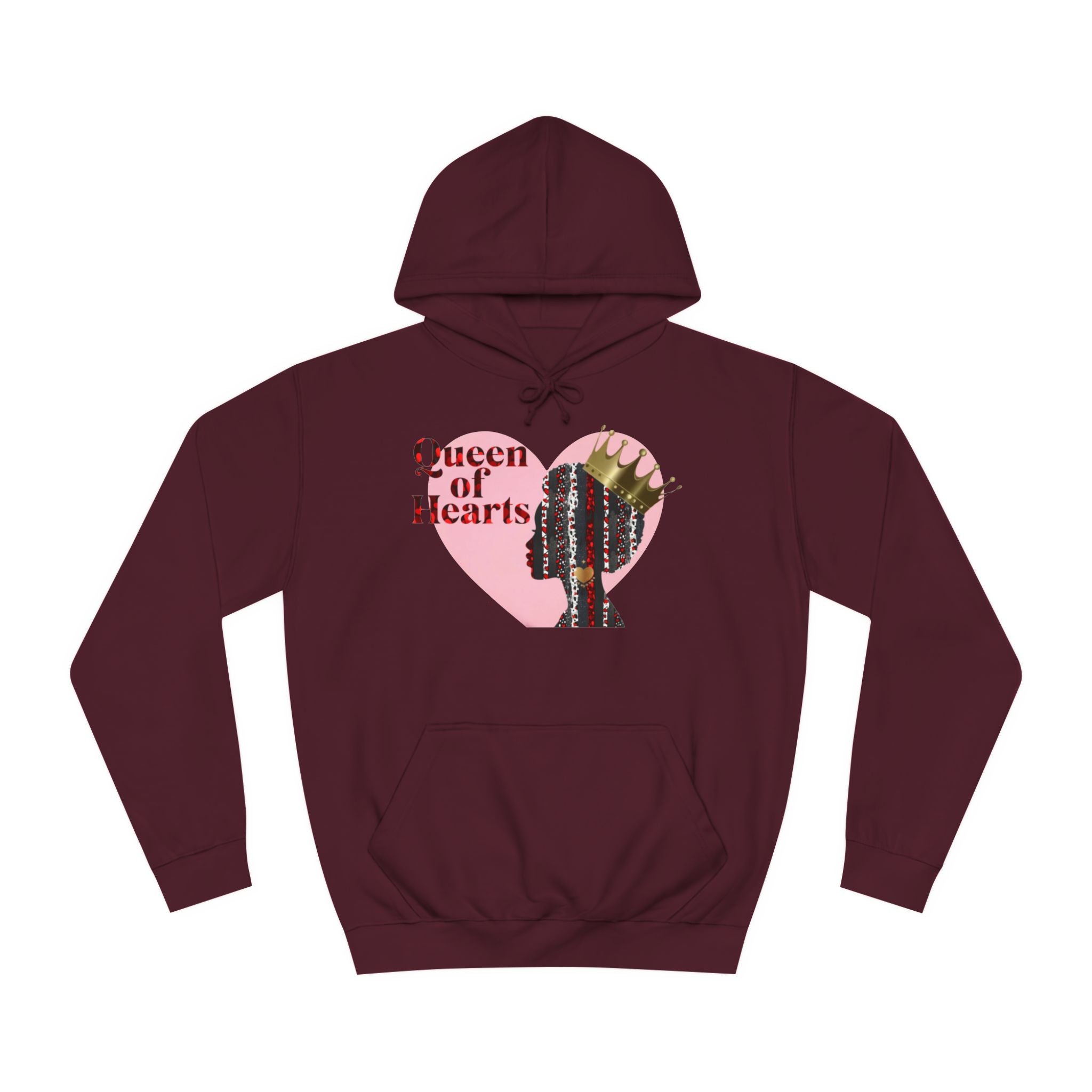 Queen of Hearts Unisex College Hoodie