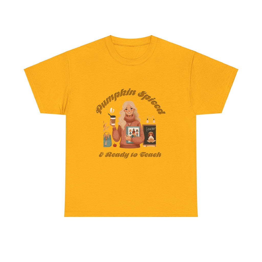 Pumpkin Spiced 6 Unisex Heavy Cotton Tee