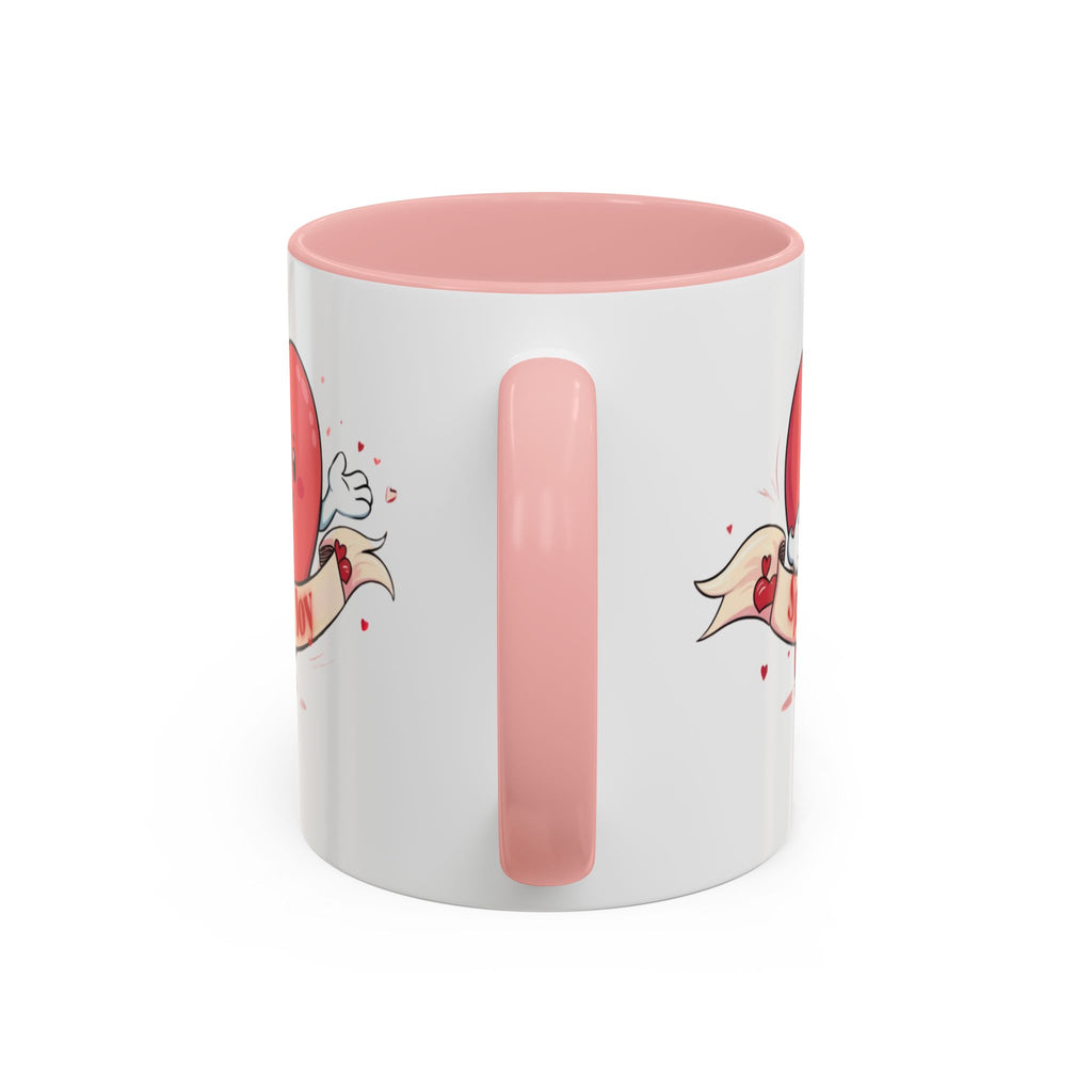 Spread Joy Valentine’s Accent Coffee Mug (11oz, 15oz)