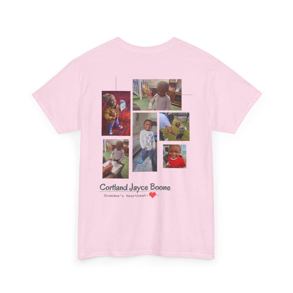 Grandma Heartbeat Adult Unisex Heavy Cotton Tee