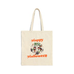 Happy Halloween Cotton Canvas Tote Bag
