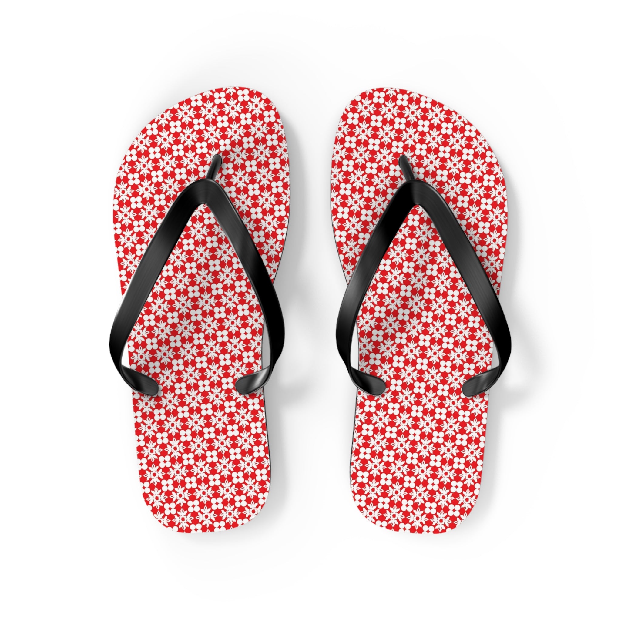 Flip Flops Flowery Red