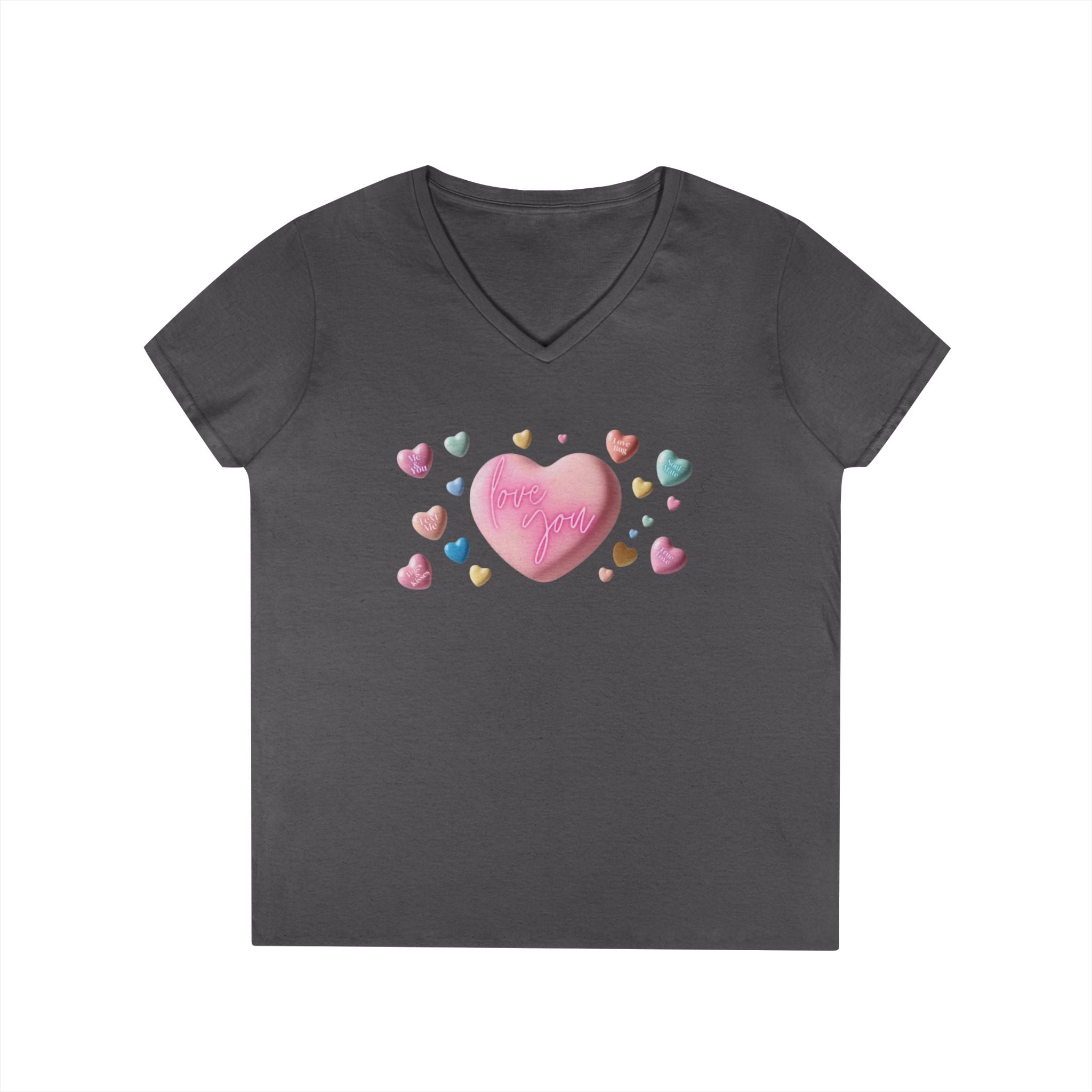 Love Hearts V-Neck T-Shirt