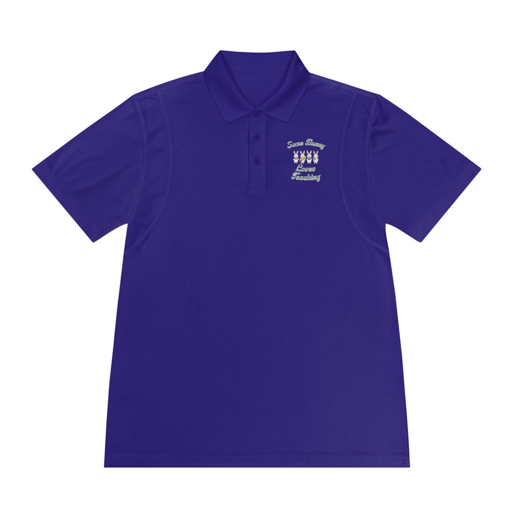 Some Bunny Loves Teaching Unisex Sport Polo Shirt