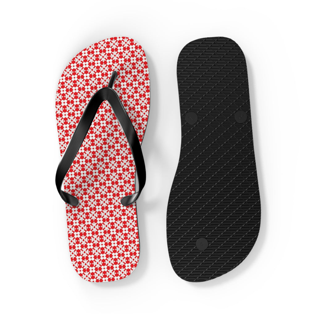 Flip Flops Flowery Red