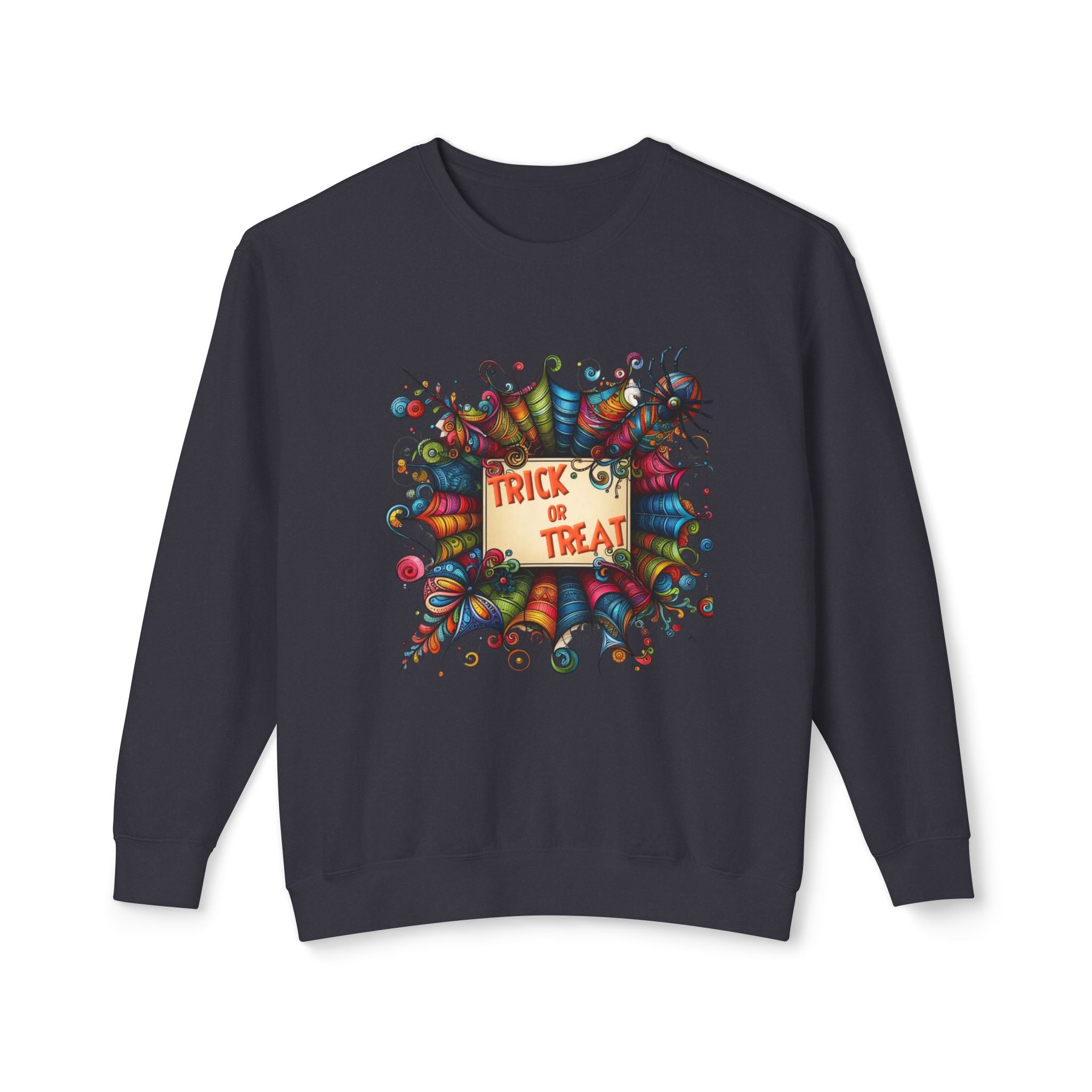 Trick or Treat Unisex Lightweight Crewneck Sweatshirt