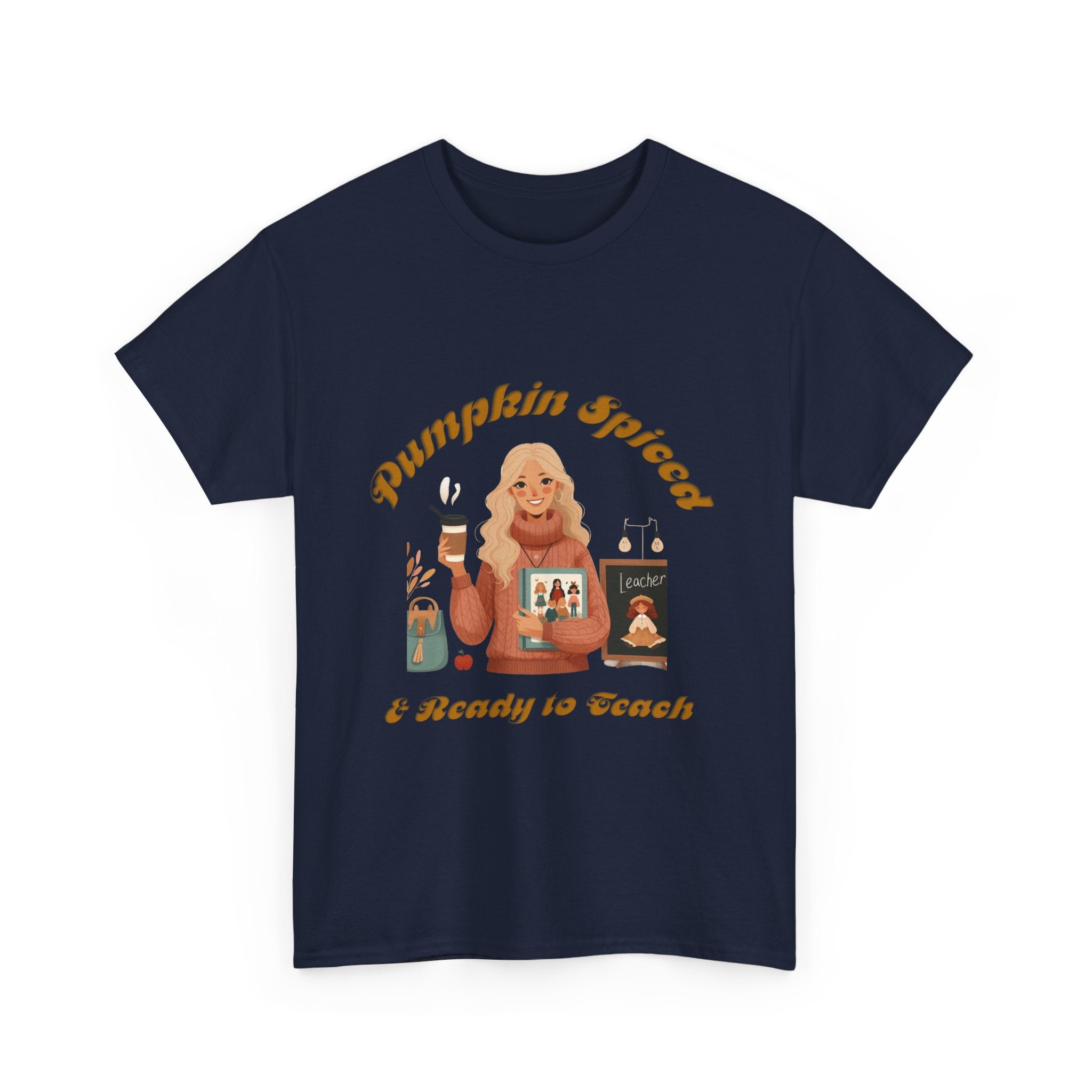Pumpkin Spiced 6 Unisex Heavy Cotton Tee
