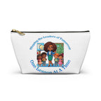 Shaping the Leaders of Tomorrow White Accessory Pouch w T-bottom