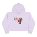 Queen of Hearts Crop Hoodie - Stylish and Empowering Women's Fashion