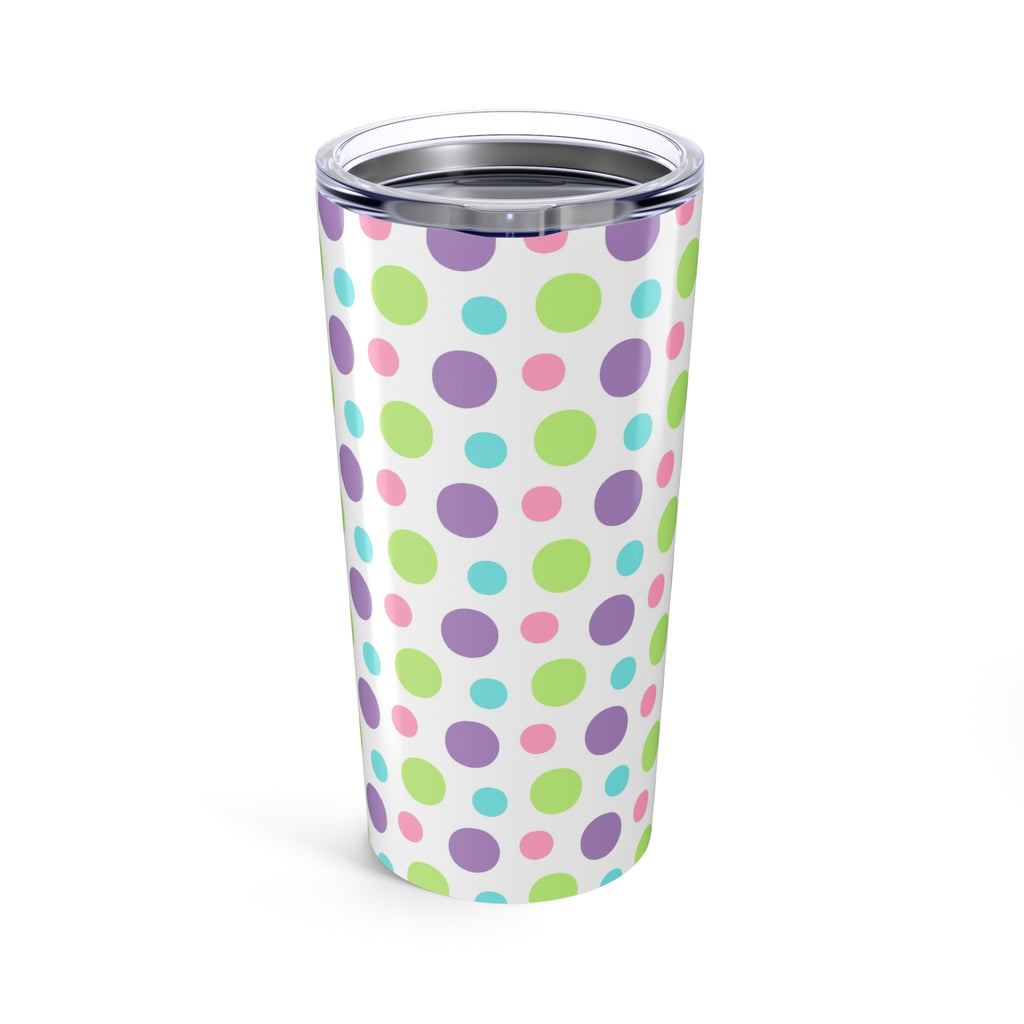 20oz Tumbler Colorful Polka Dot