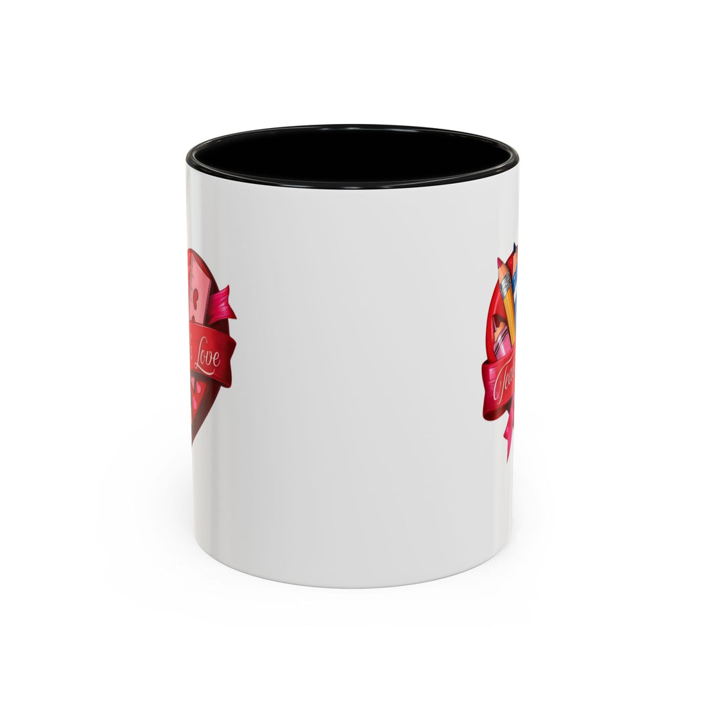 Teaching is Love Valentine’s Accent Coffee Mug (11oz, 15oz)