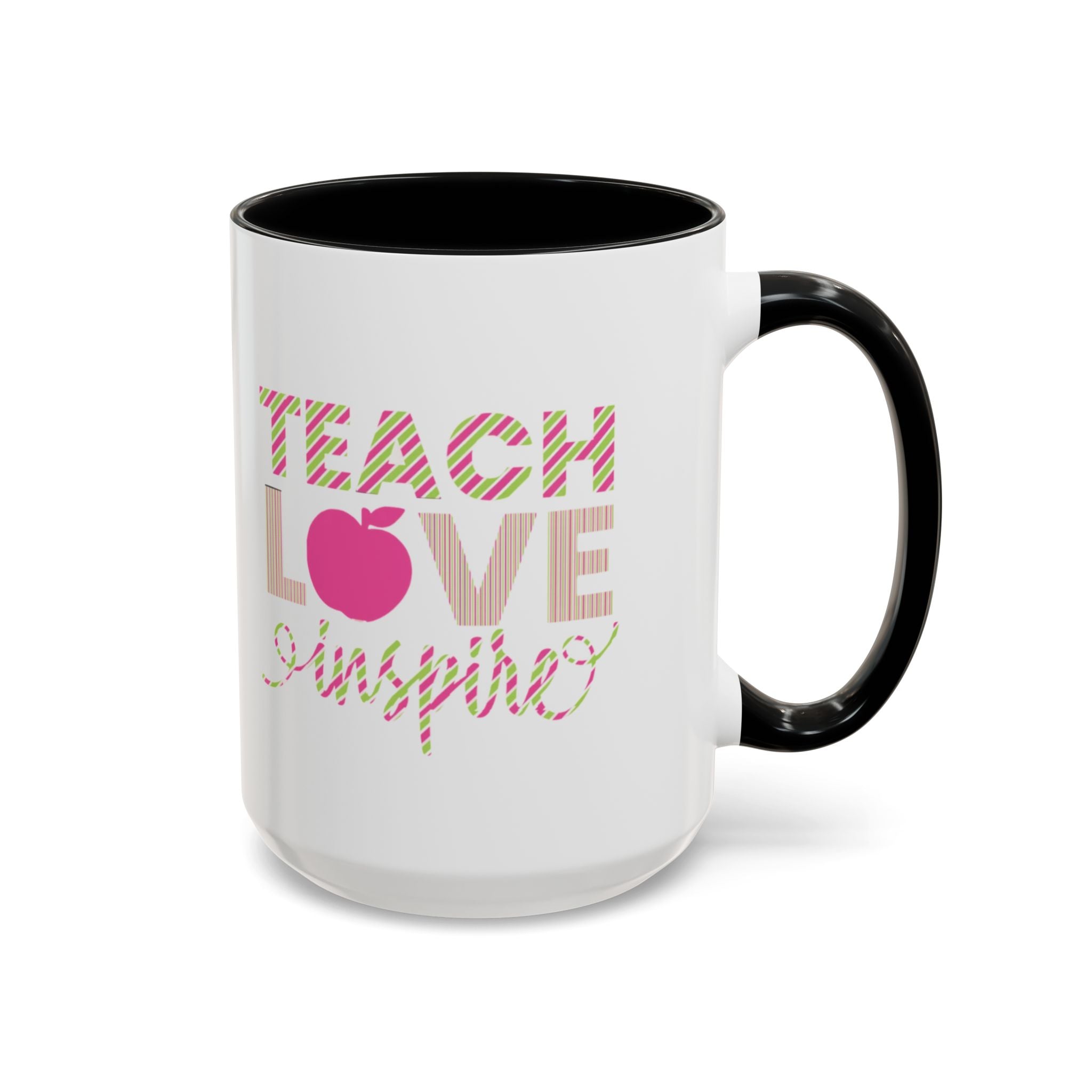 Teach Love Inspire Accent Coffee Mug