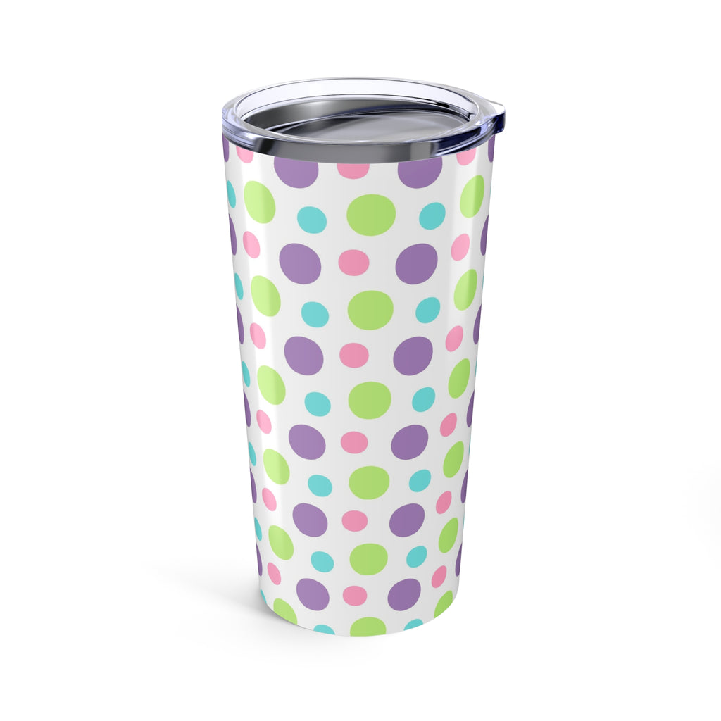 20oz Tumbler Colorful Polka Dot