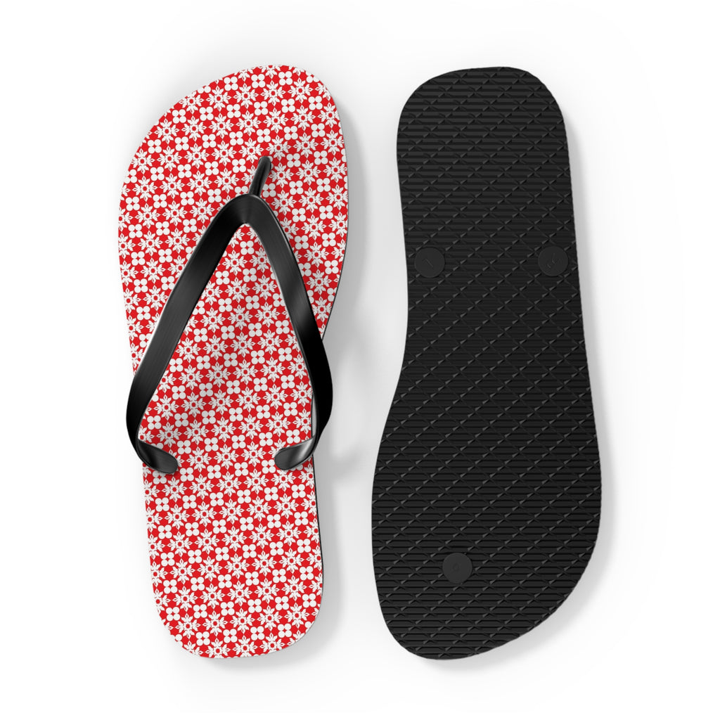 Flip Flops Flowery Red