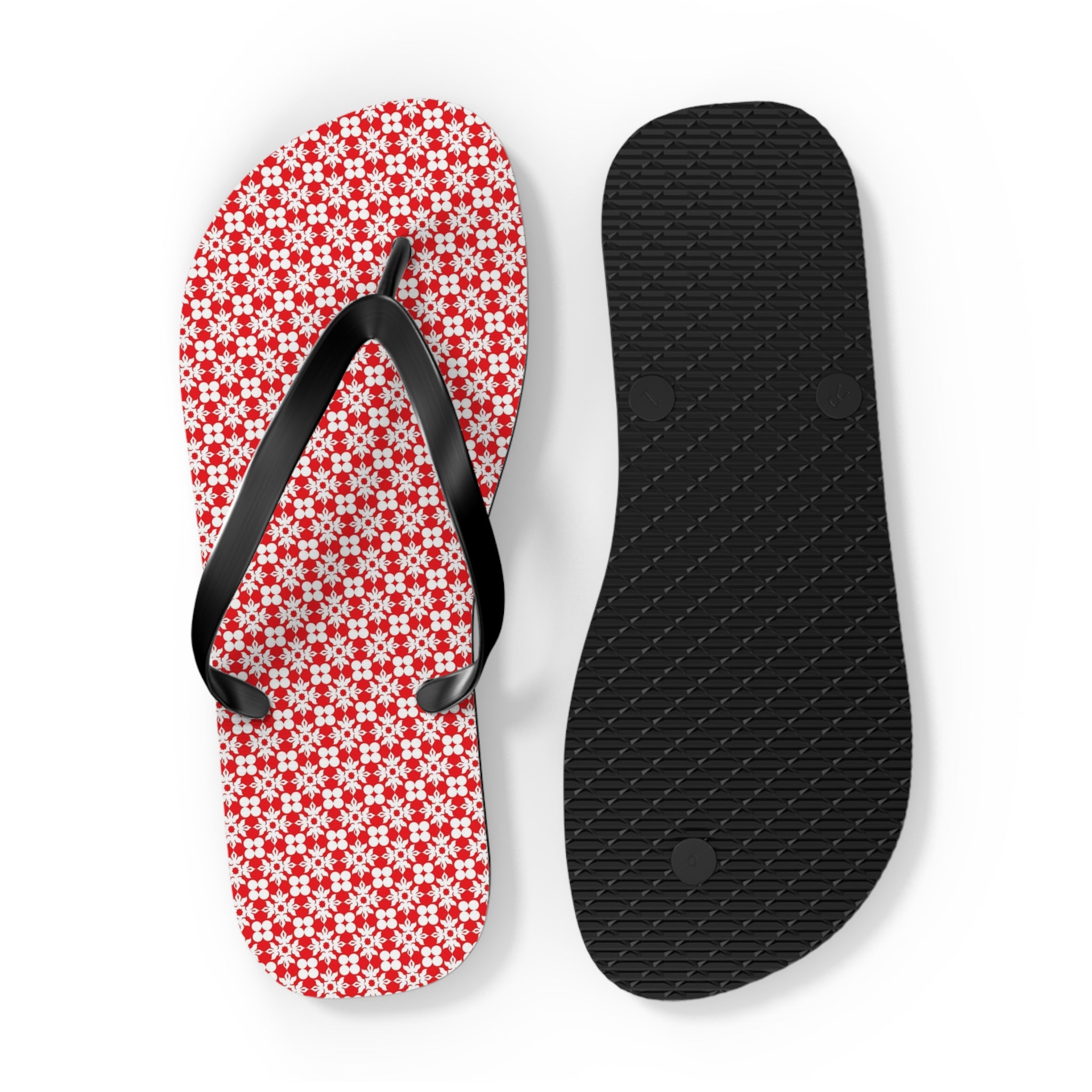 Flip Flops Flowery Red