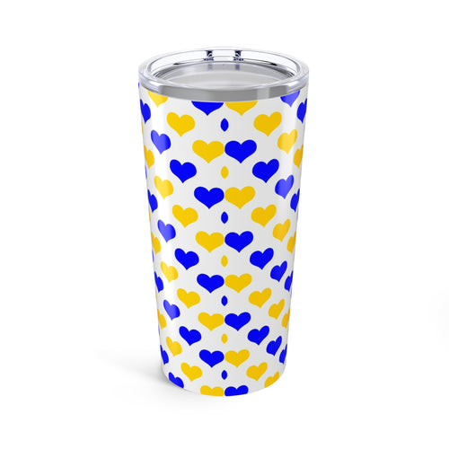 20oz Tumbler Heart Pattern