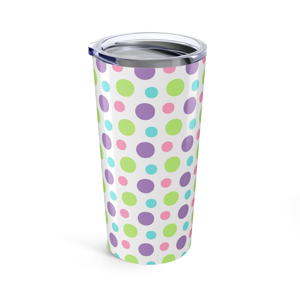 20oz Tumbler Colorful Polka Dot
