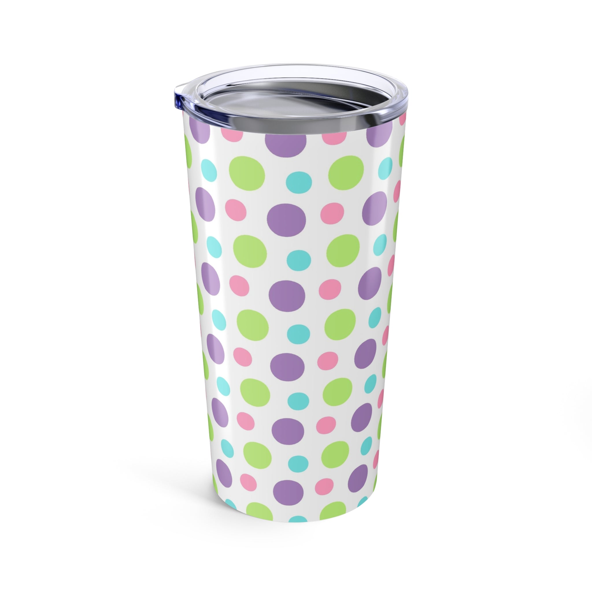 20oz Tumbler Colorful Polka Dot