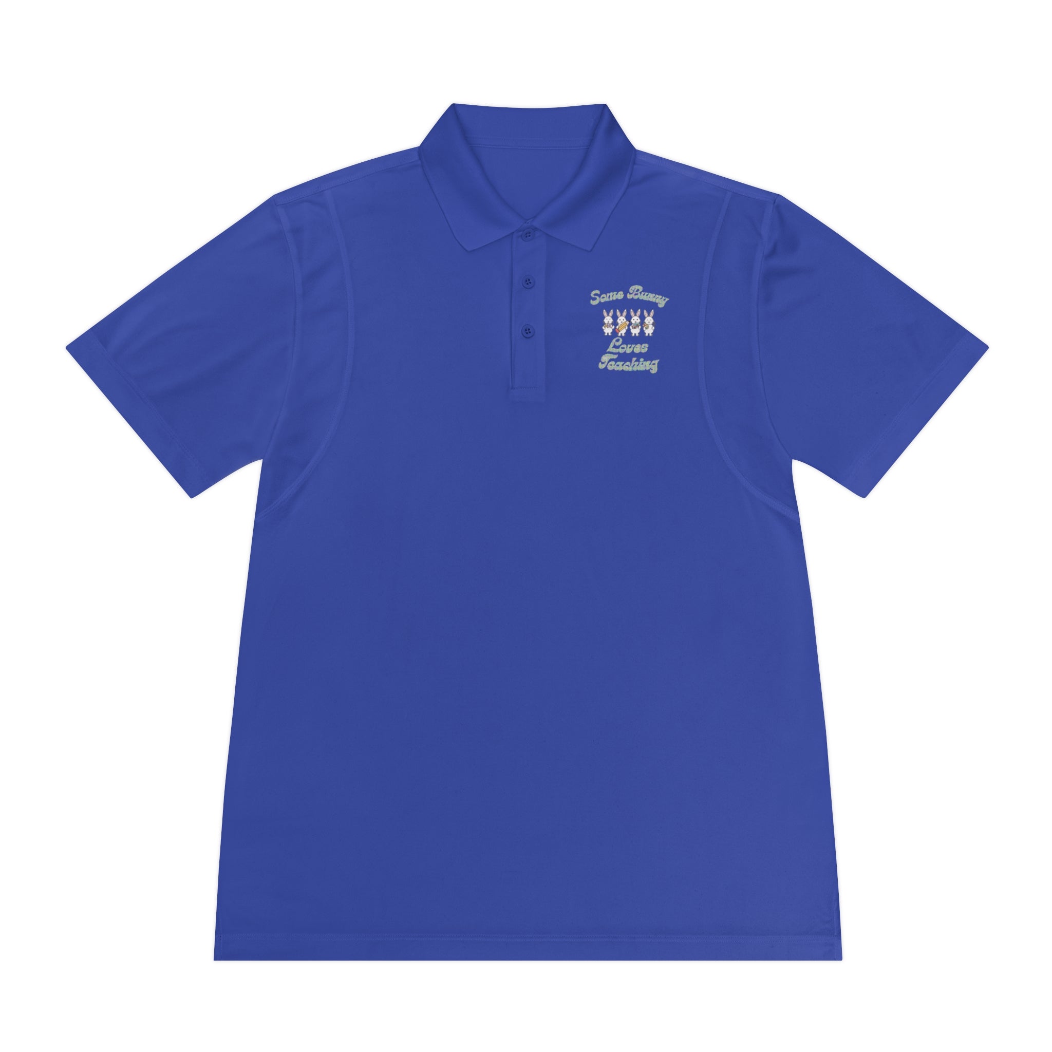 Some Bunny Loves Teaching Unisex Sport Polo Shirt