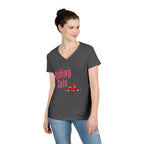 Riding Solo Valentine Ladies V-Neck Tee