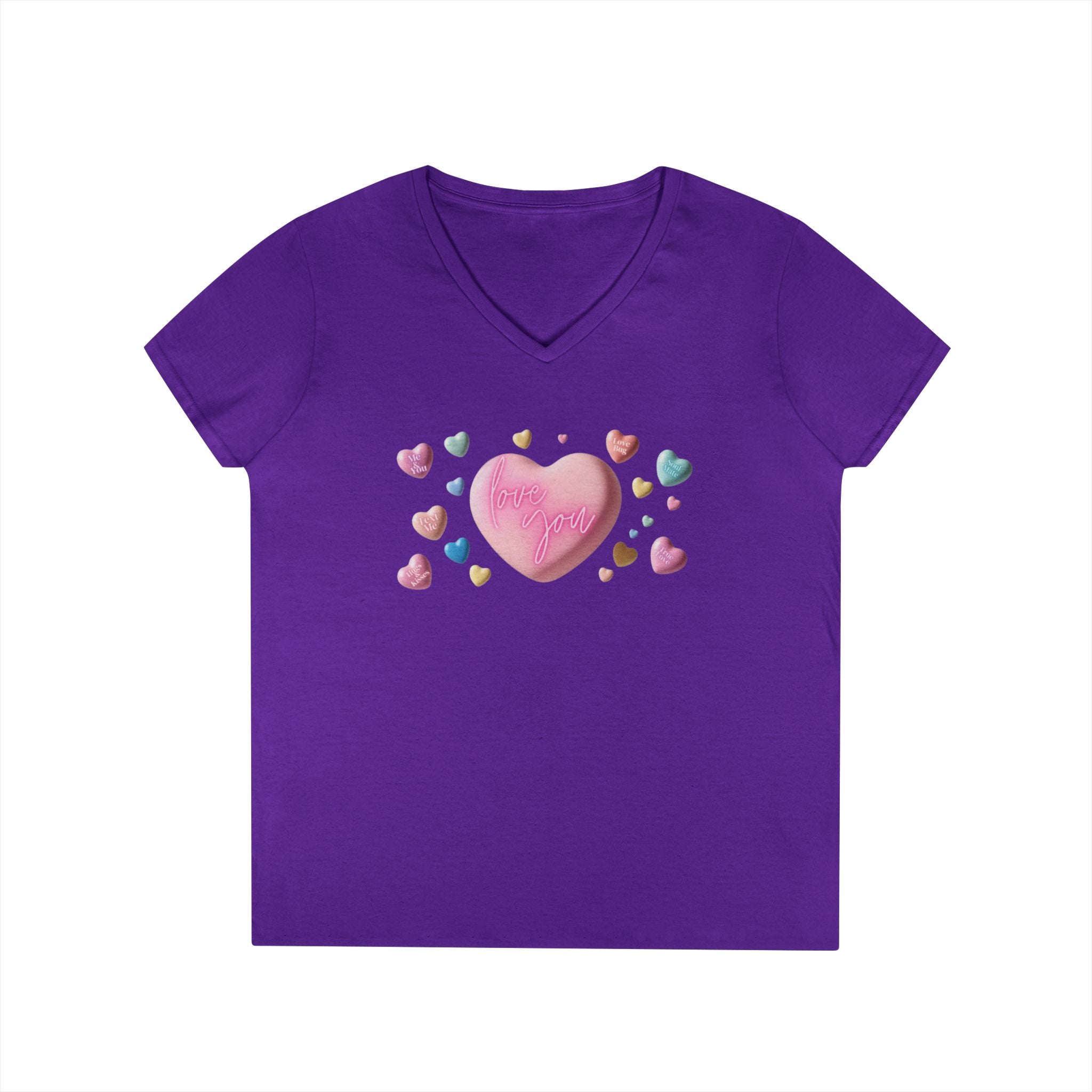 Love Hearts V-Neck T-Shirt