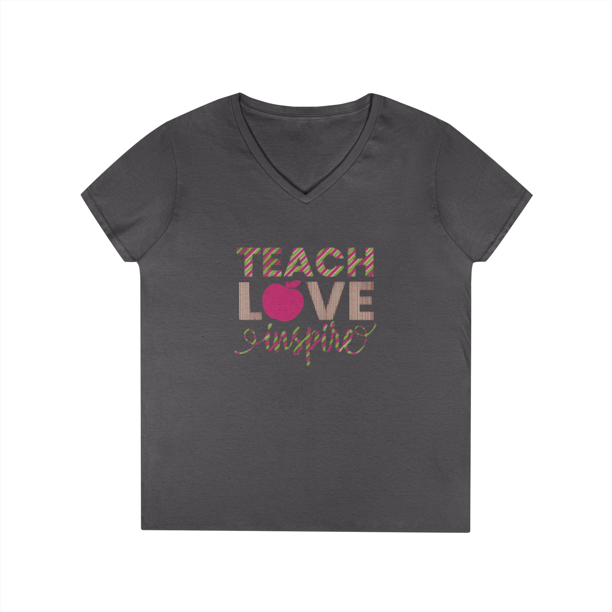 Teach Love Inspire Ladies' V-Neck T-Shirt