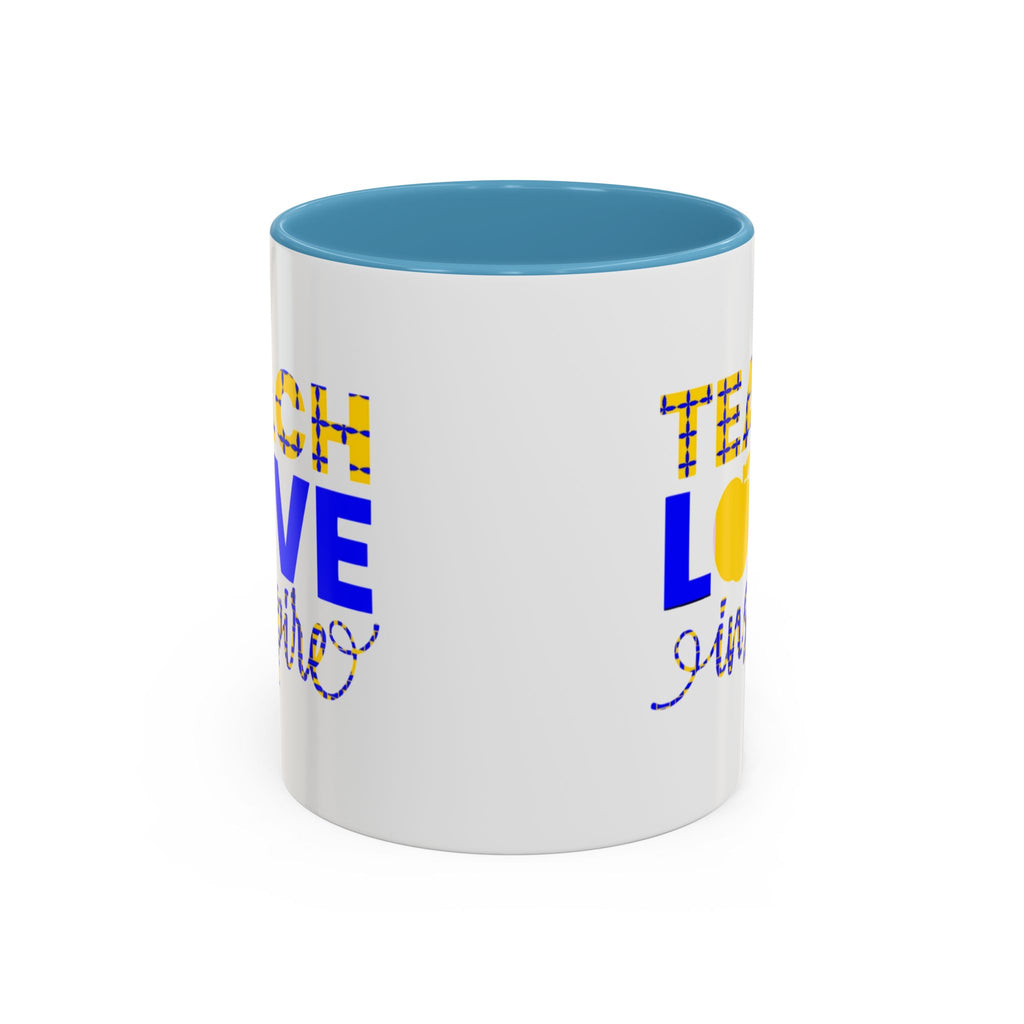 Teach Love Inspire Accent Coffee Mug