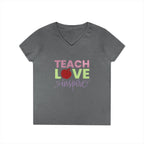 Teach Love Inspire Ladies' V-Neck T-Shirt