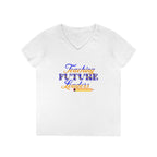 Teaching Future Leaders Ladies' V-Neck T-Shirt