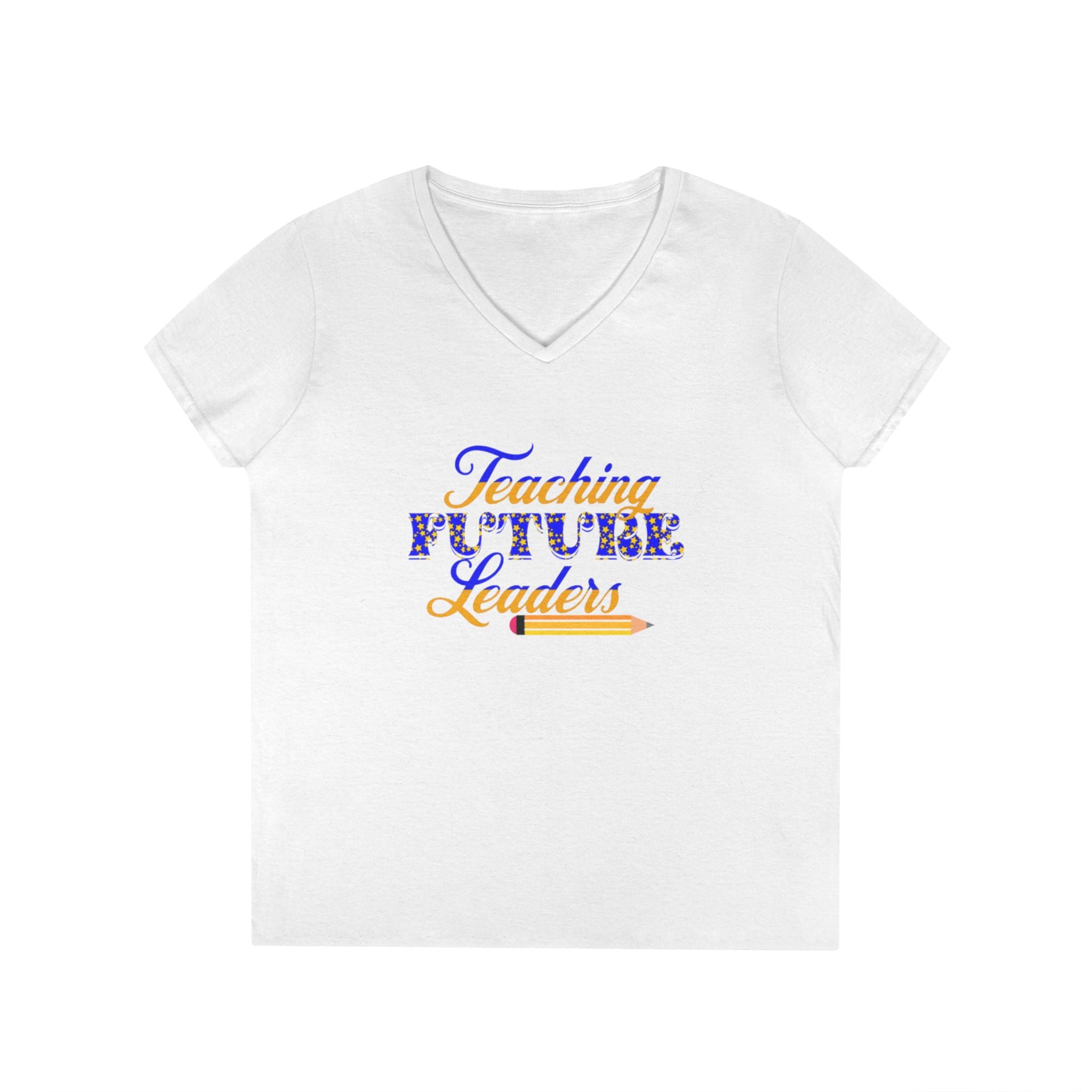 Teaching Future Leaders Ladies' V-Neck T-Shirt