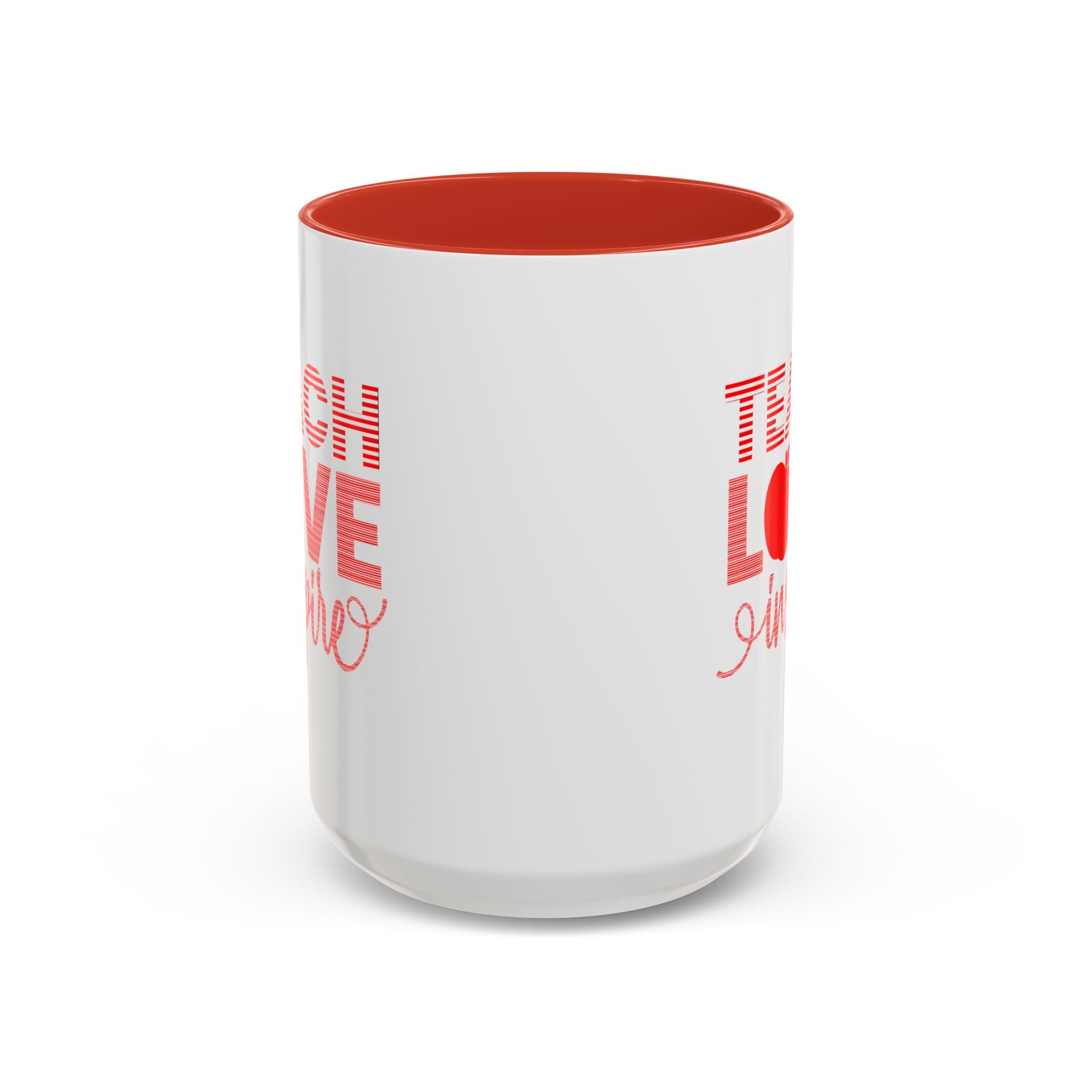 Teach Love Inspire Accent Coffee Mug