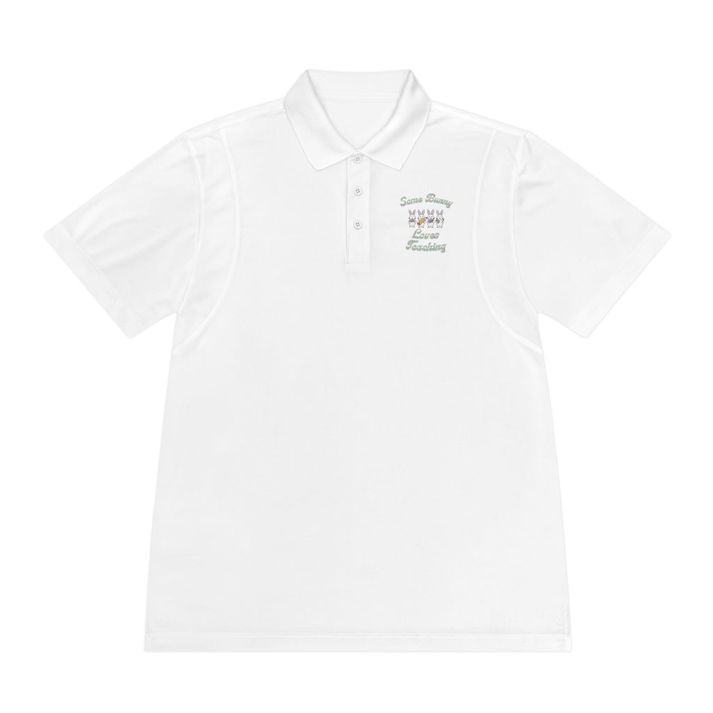 Some Bunny Loves Teaching Unisex Sport Polo Shirt