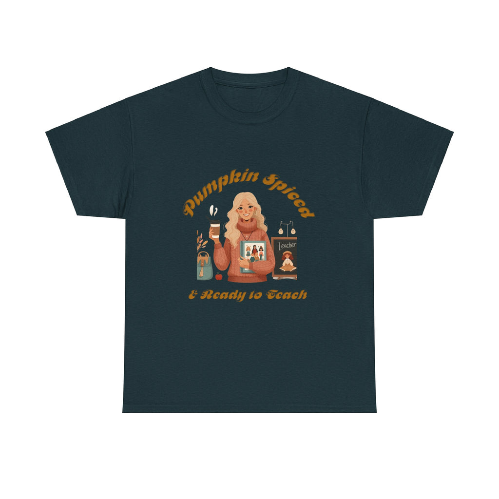 Pumpkin Spiced 6 Unisex Heavy Cotton Tee
