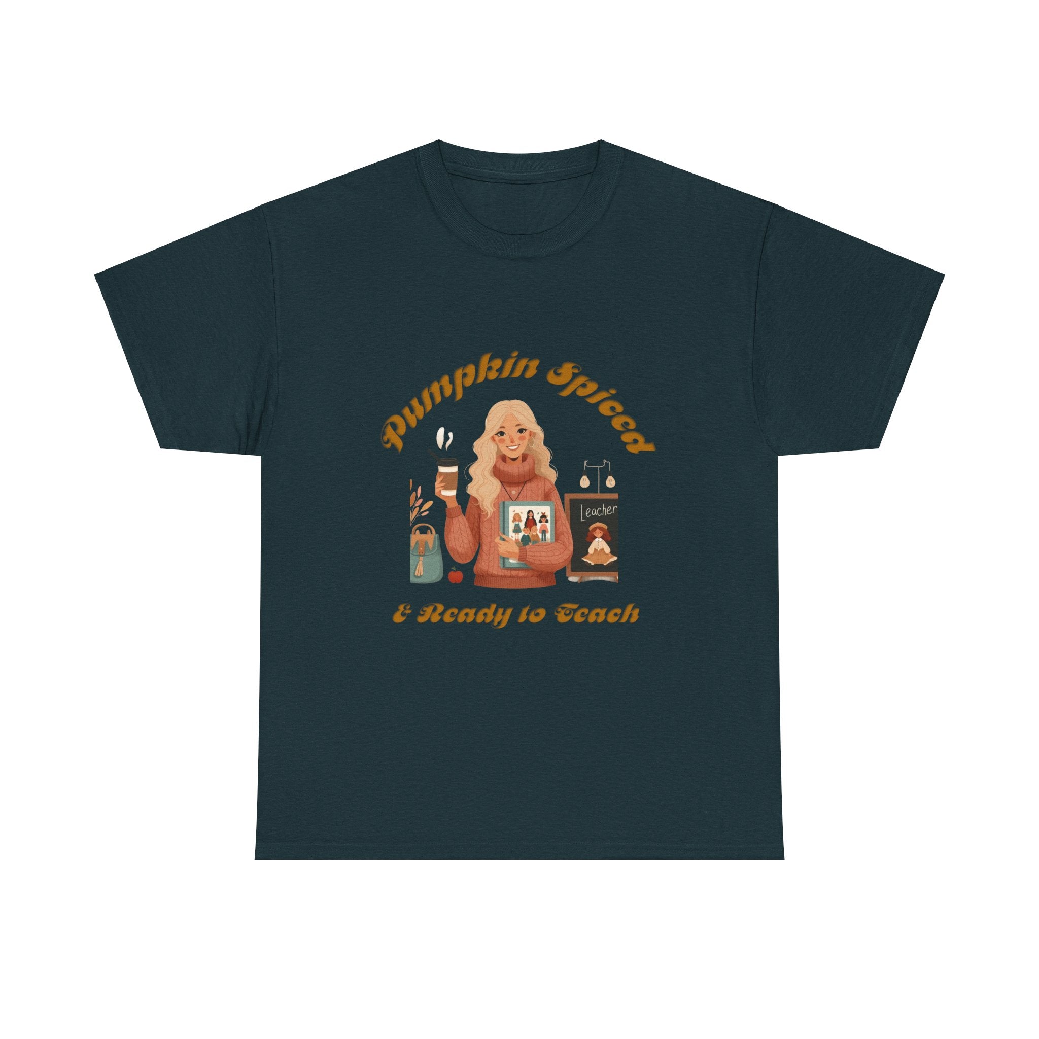 Pumpkin Spiced 6 Unisex Heavy Cotton Tee